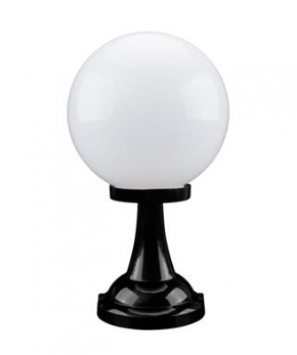 SIENA PILLAR MOUNT 250MM OPAL E27 BLACK